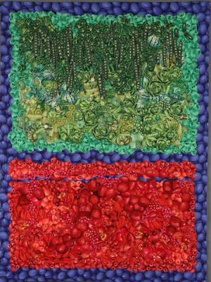 image of a quilt by Ruta Marino titled Rothko RGB